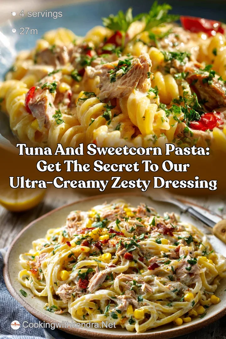 Tuna and Sweetcorn Pasta: Get the Secret to Our Ultra-Creamy Zesty Dressing