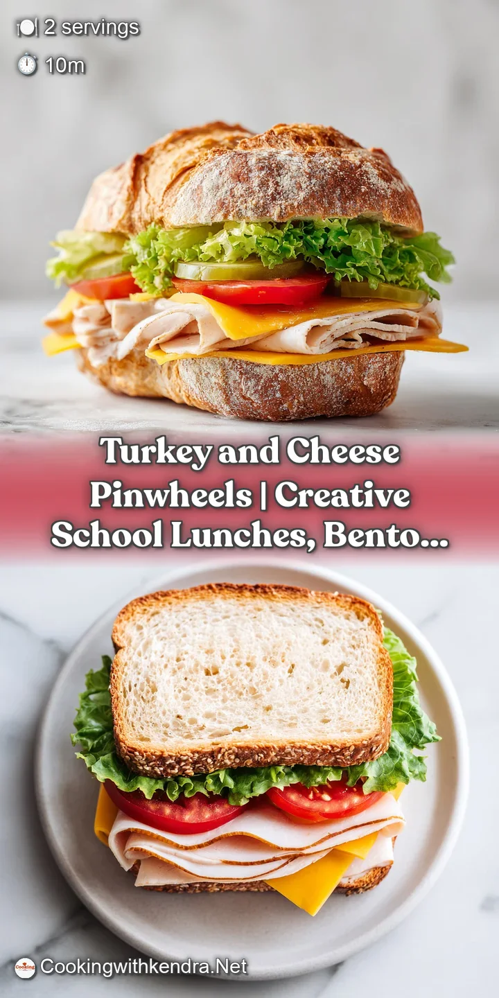 Close-up of a pinwheel revealing flaky pastry, melted cheese, and thinly sliced turkey.