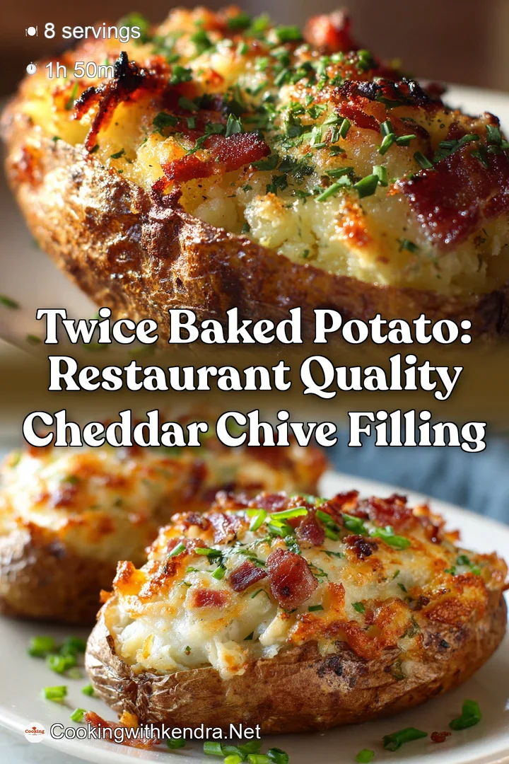 Twice Baked Potato: Restaurant Quality Cheddar Chive Filling