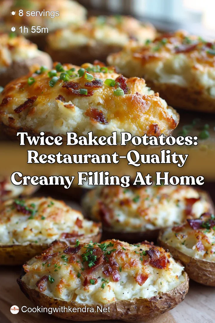 Twice Baked Potatoes: Restaurant-Quality Creamy Filling at Home