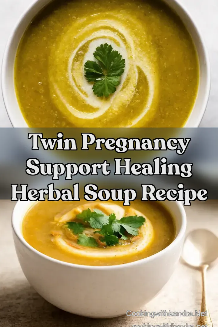 Twin Pregnancy Support Healing Herbal Soup Recipe
