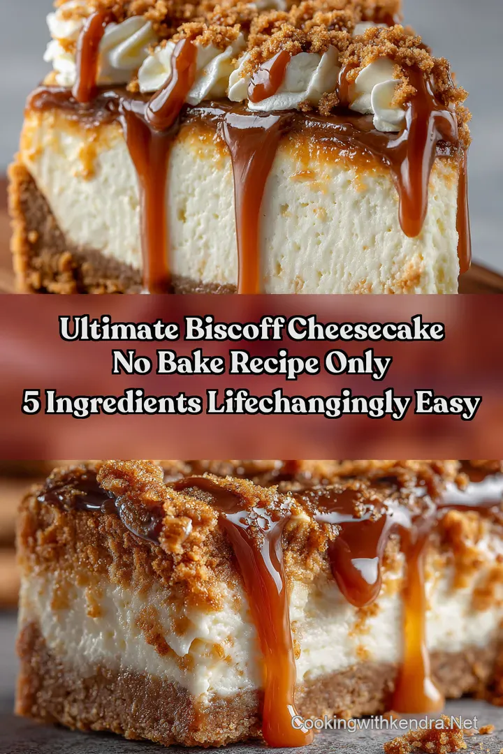 Ultimate Biscoff Cheesecake No Bake Recipe Only 5 Ingredients LifeChangingly Easy