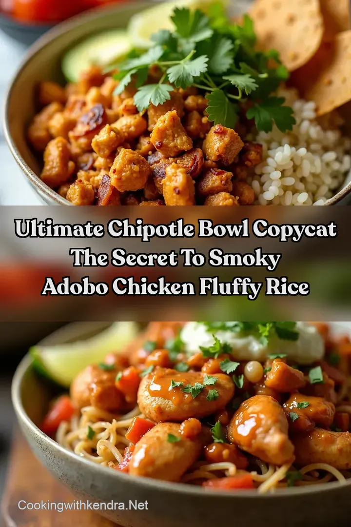 Ultimate Chipotle Bowl Copycat The Secret to Smoky Adobo Chicken Fluffy Rice