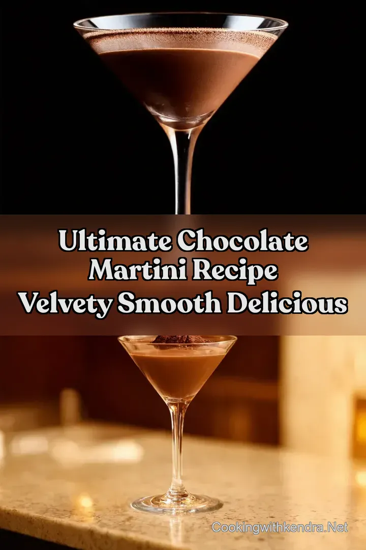 Ultimate Chocolate Martini Recipe Velvety Smooth Delicious