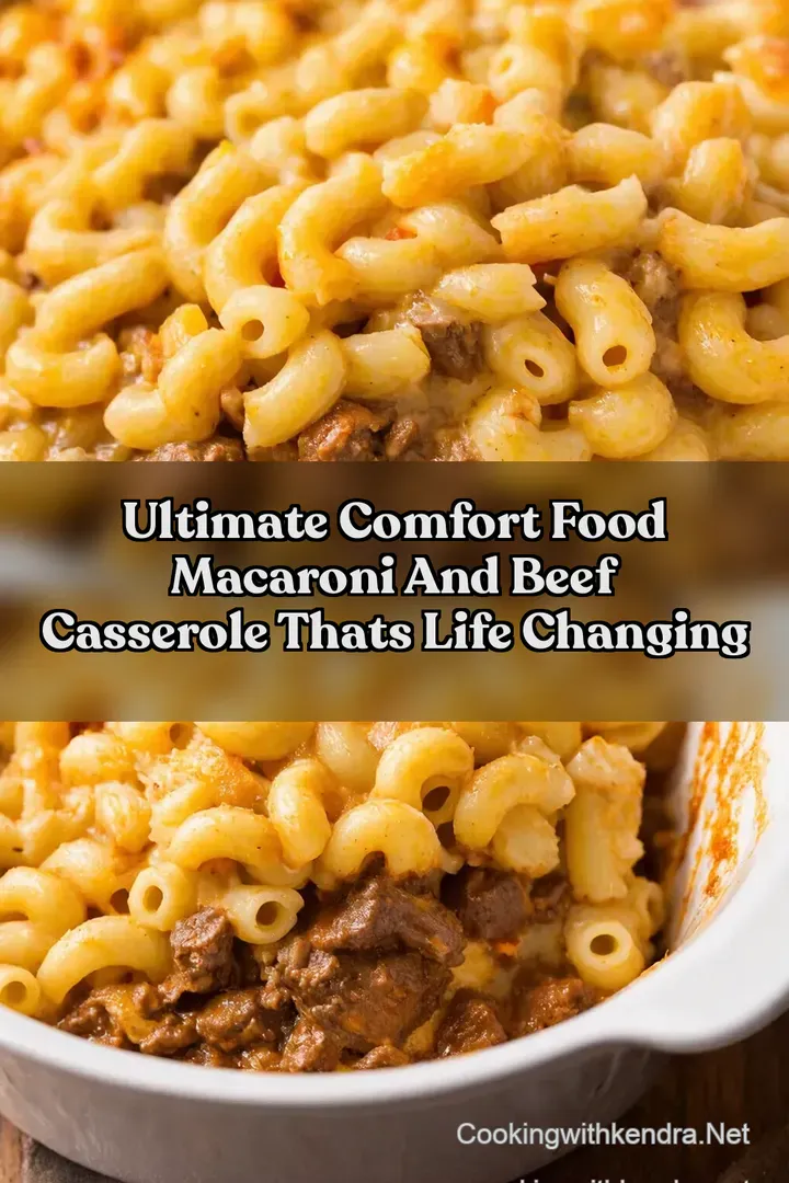Ultimate Comfort Food Macaroni and Beef Casserole Thats Life Changing : PIN FOR LATER Ultimate Comfort Food Macaroni and Beef Casserole Thats Life Changing