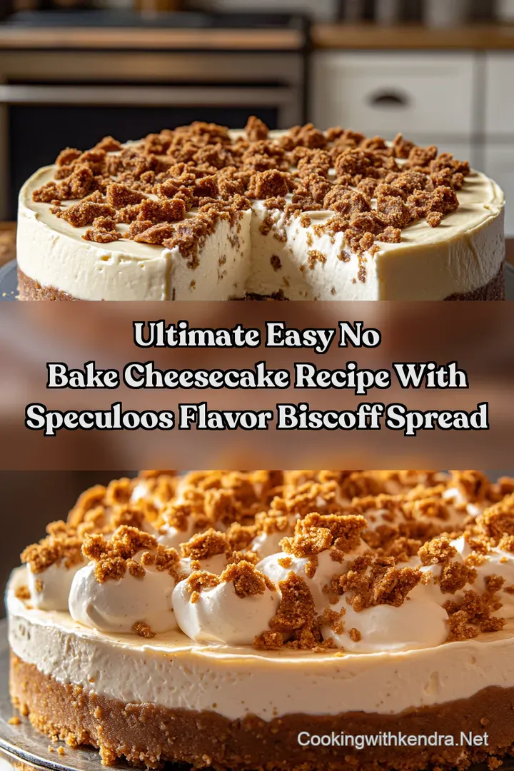 Ultimate Easy No Bake Cheesecake Recipe with Speculoos Flavor Biscoff Spread