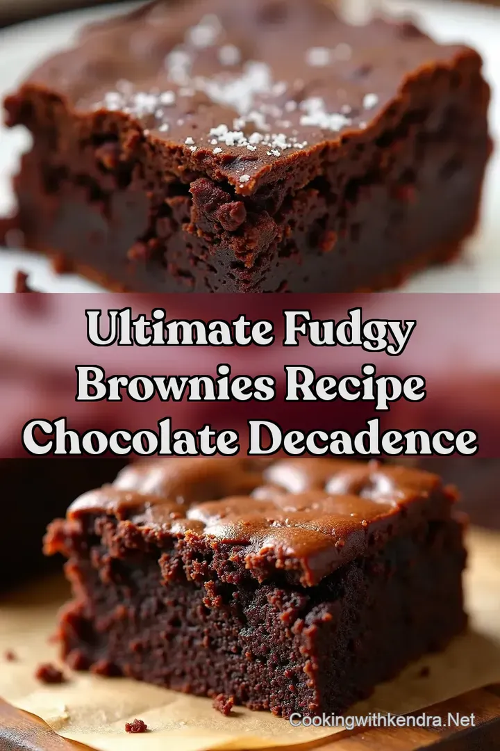 Ultimate Fudgy Brownies Recipe Chocolate Decadence