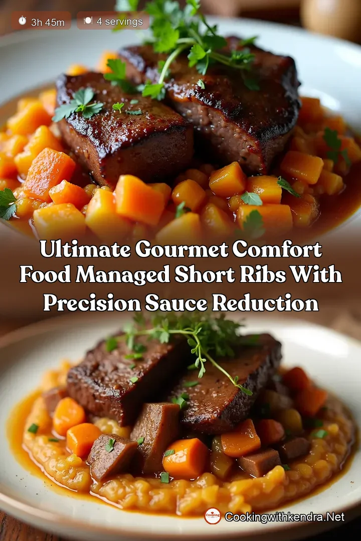 Ultimate Gourmet Comfort Food Managed Short Ribs with Precision Sauce Reduction