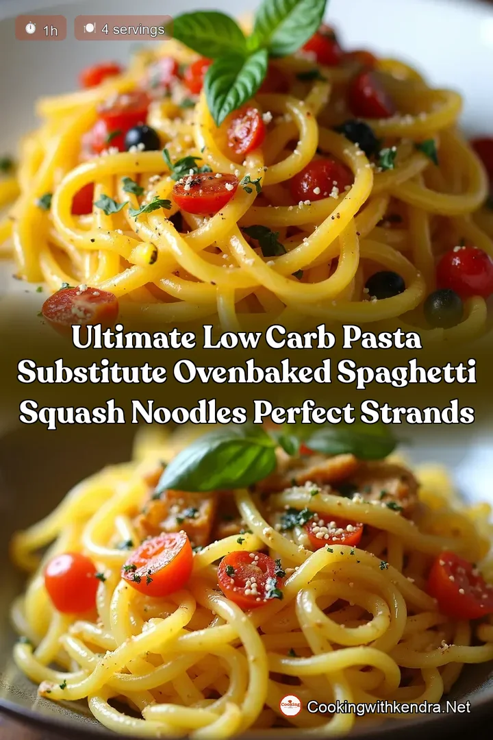Ultimate Low Carb Pasta Substitute OvenBaked Spaghetti Squash Noodles Perfect Strands