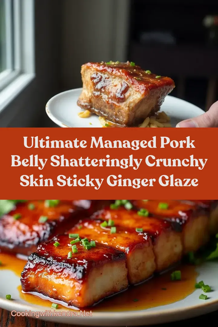 Ultimate Managed Pork Belly Shatteringly Crunchy Skin Sticky Ginger Glaze