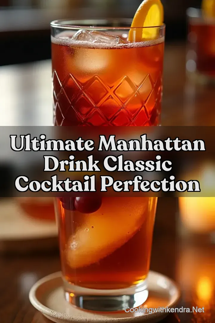 Ultimate Manhattan Drink Classic Cocktail Perfection