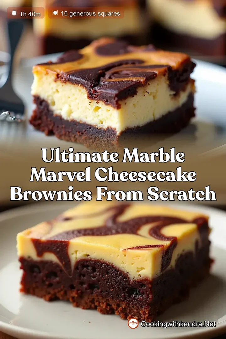 Ultimate Marble Marvel Cheesecake Brownies from Scratch