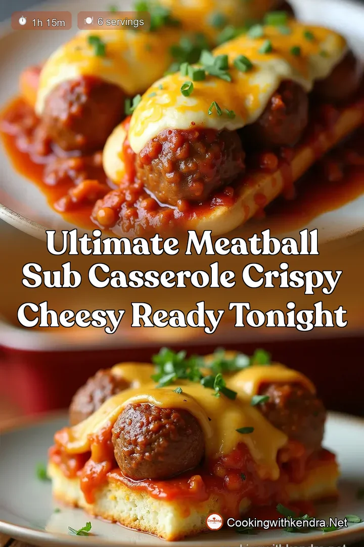 Ultimate Meatball Sub Casserole Crispy Cheesy Ready Tonight