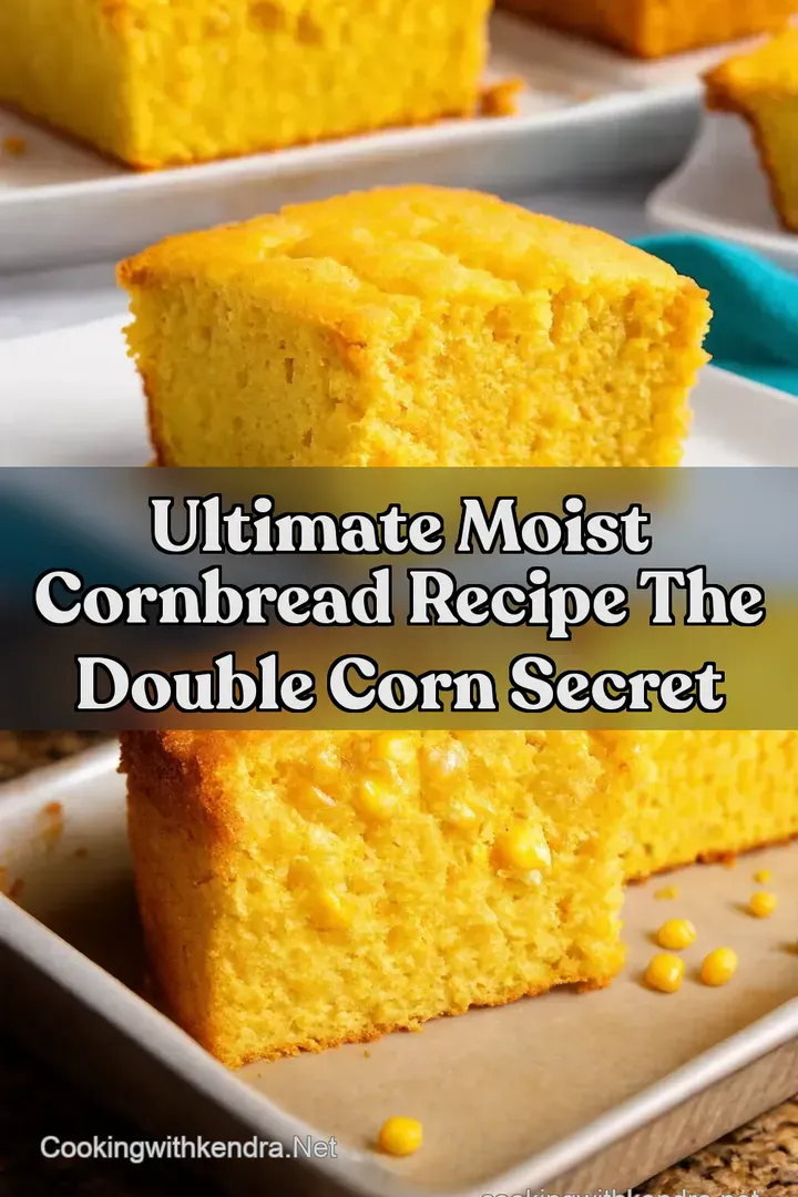 Ultimate Moist Cornbread Recipe The Double Corn Secret : PIN FOR LATER Ultimate Moist Cornbread Recipe The Double Corn Secret