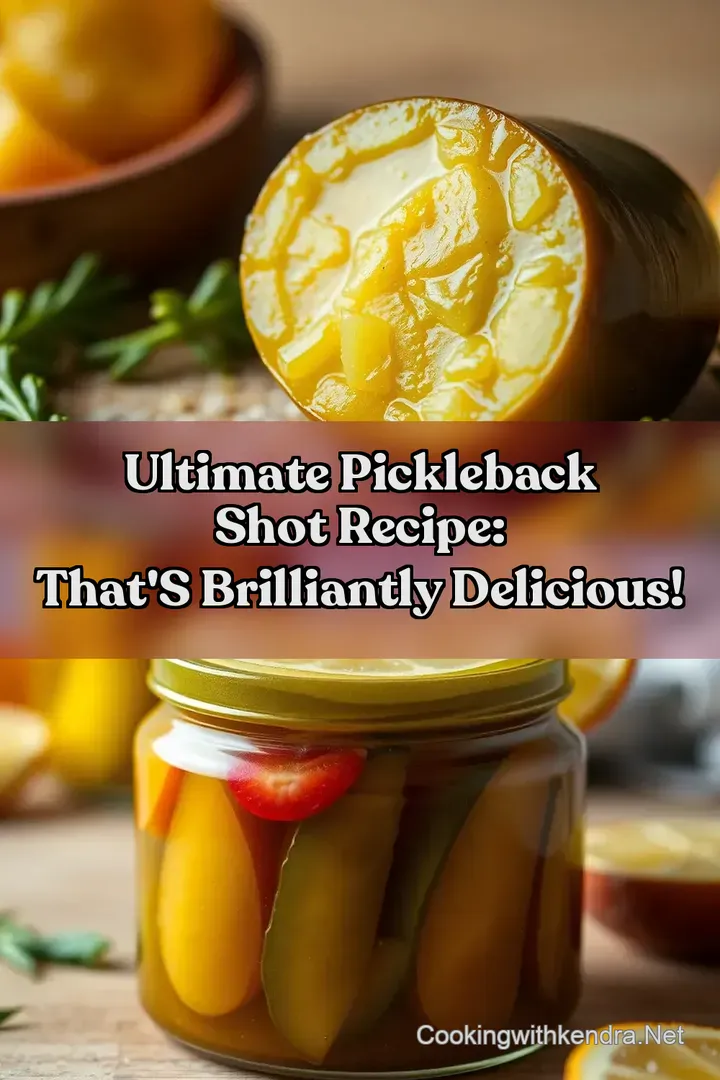 Ultimate pickleback shot Recipe: That s Brilliantly Delicious!