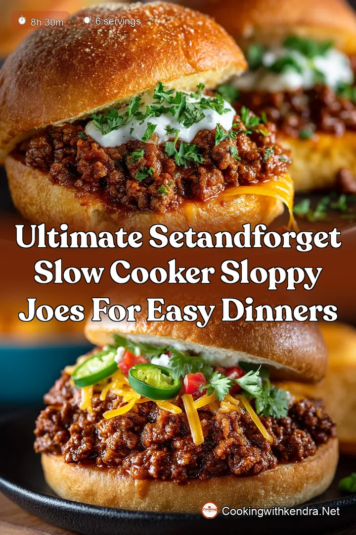 Ultimate SetandForget Slow Cooker Sloppy Joes for Easy Dinners