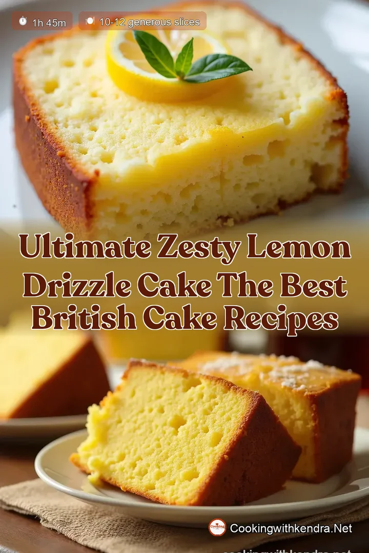 Ultimate Zesty Lemon Drizzle Cake The Best British Cake Recipes