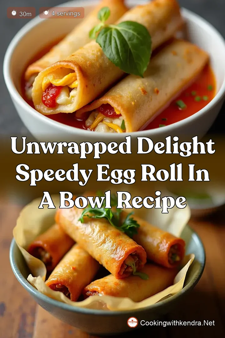 Unwrapped Delight Speedy Egg Roll in a Bowl Recipe