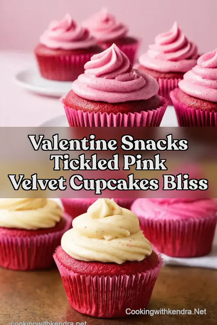 Valentine Snacks Tickled Pink Velvet Cupcakes Bliss