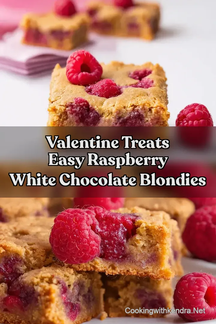 Valentine Treats Easy Raspberry White Chocolate Blondies