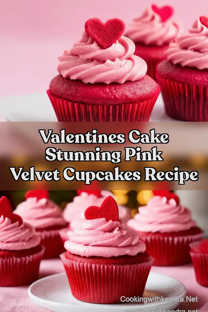 Valentines Cake Stunning Pink Velvet Cupcakes Recipe