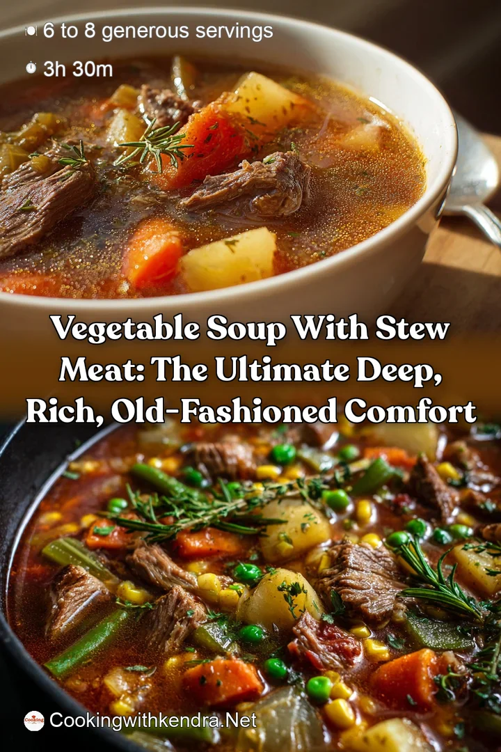 Vegetable Soup with Stew Meat: The Ultimate Deep Rich Old-Fashioned Comfort