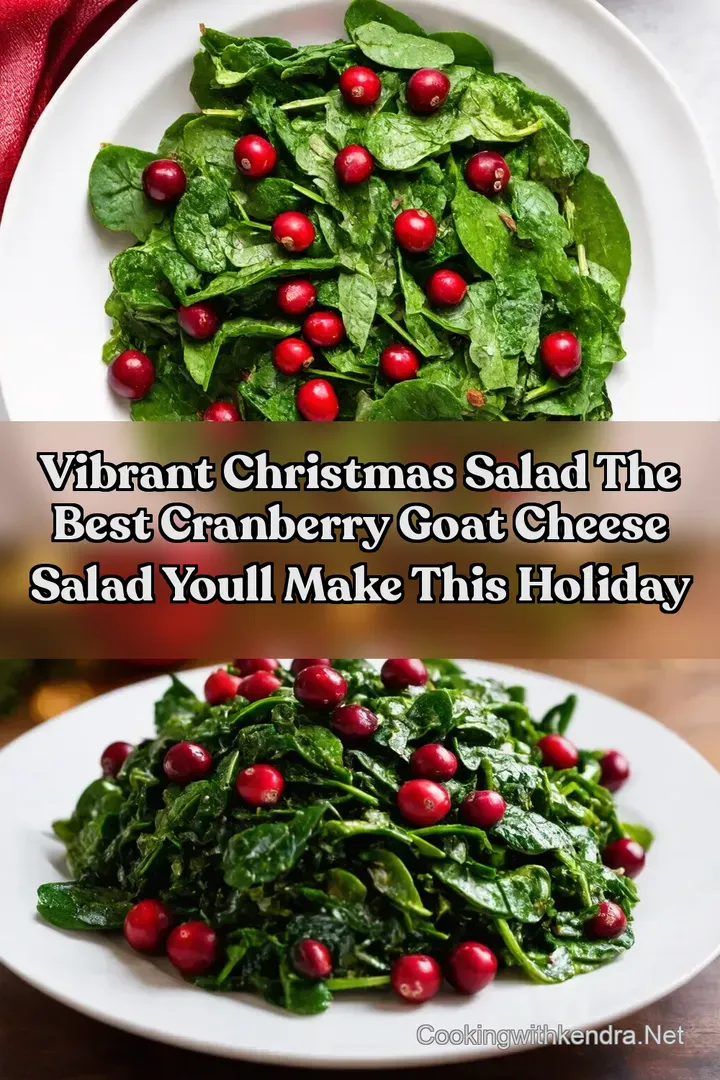 Vibrant Christmas Salad The Best Cranberry Goat Cheese Salad Youll Make This Holiday