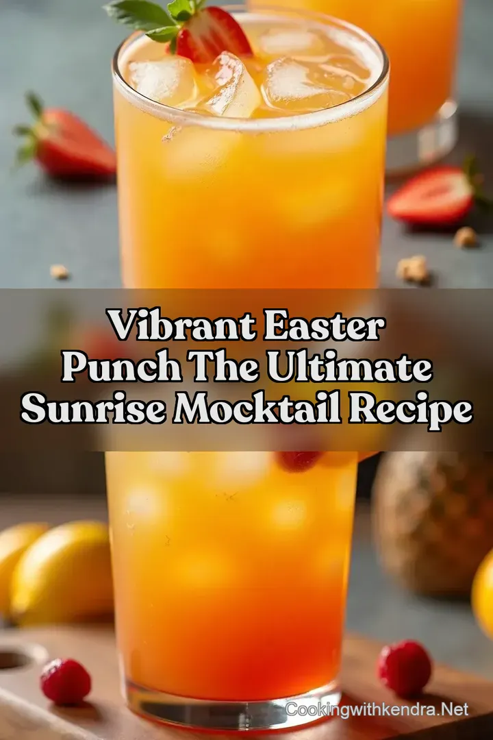 Vibrant Easter Punch The Ultimate Sunrise Mocktail Recipe