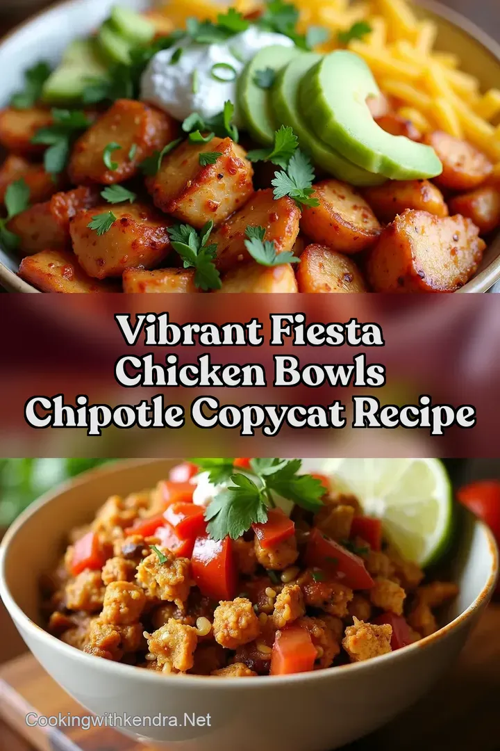 Vibrant Fiesta Chicken Bowls Chipotle Copycat Recipe