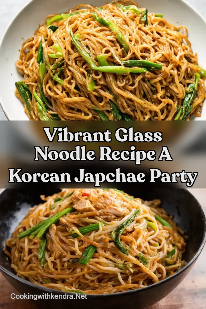 Vibrant Glass Noodle Recipe A Korean Japchae Party