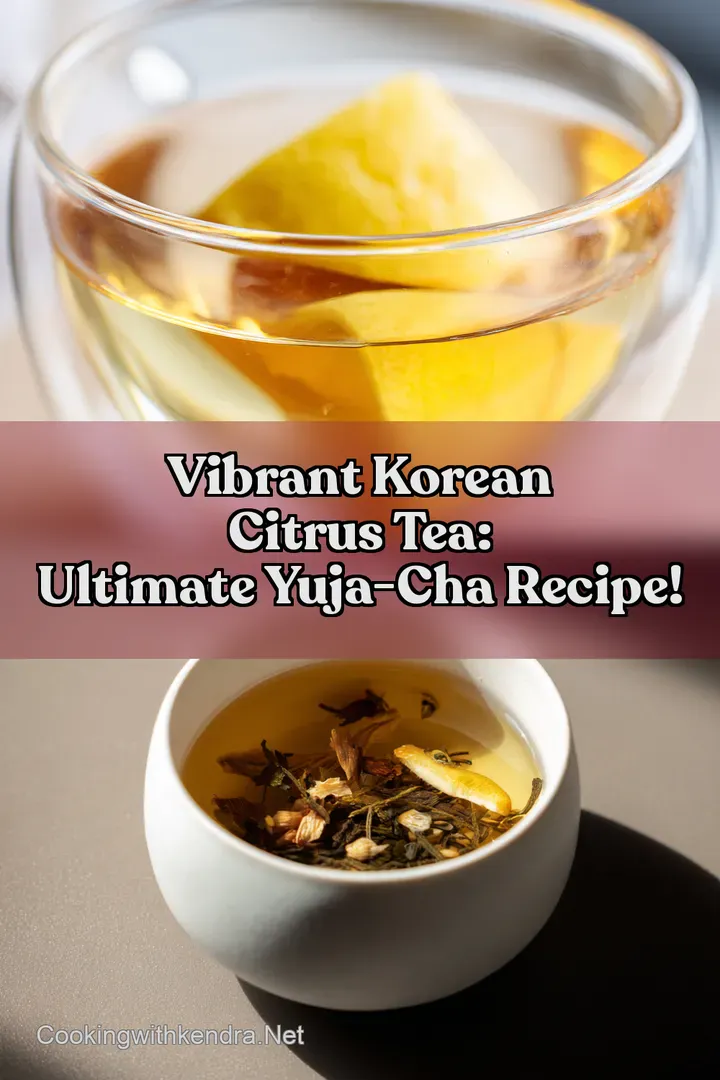 Vibrant Korean Citrus Tea: Ultimate Yuja-Cha Recipe! : PIN FOR LATER Vibrant Korean Citrus Tea: Ultimate Yuja-Cha Recipe!