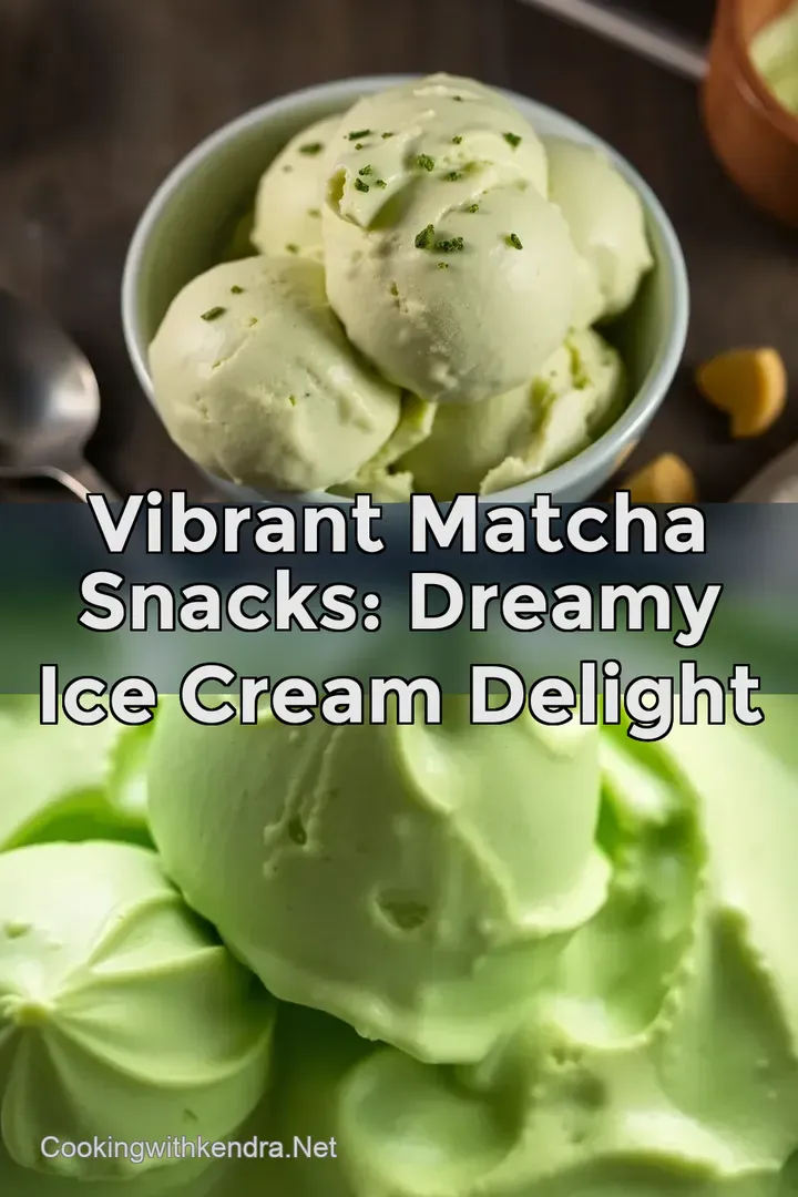 Vibrant Matcha Snacks: Dreamy Ice Cream Delight