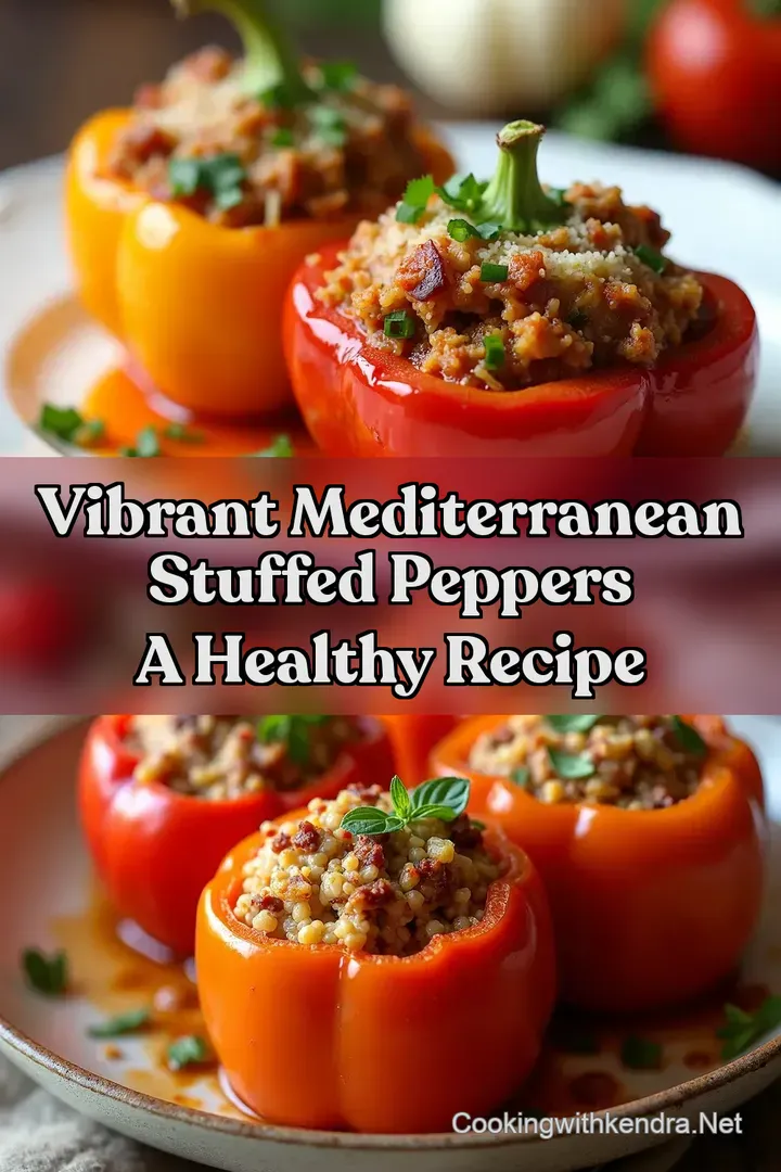 Vibrant Mediterranean Stuffed Peppers A Healthy Recipe