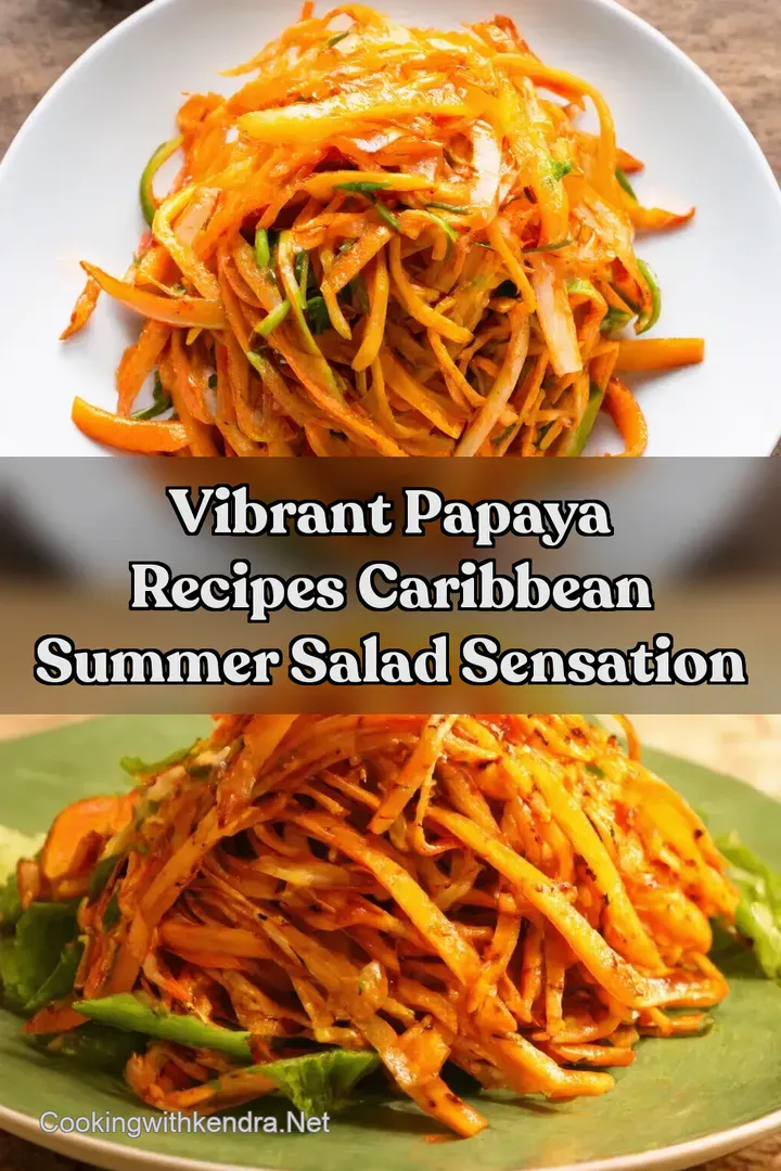 Vibrant Papaya Recipes Caribbean Summer Salad Sensation : PIN FOR LATER Vibrant Papaya Recipes Caribbean Summer Salad Sensation