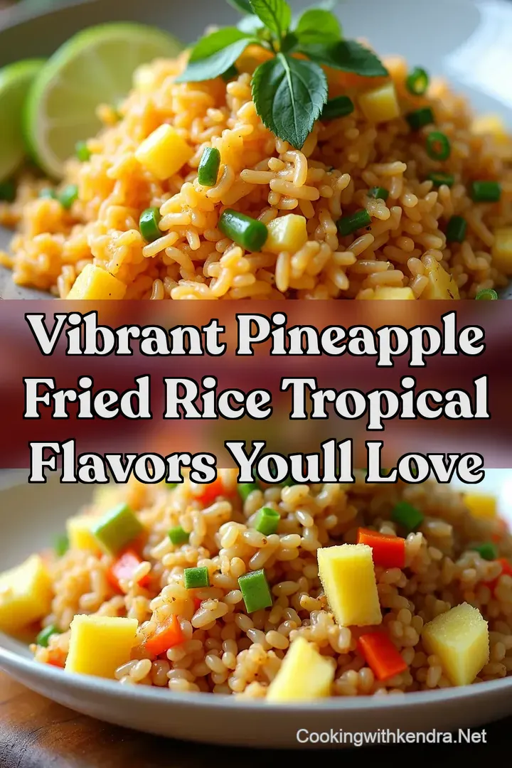 Vibrant Pineapple Fried Rice Tropical Flavors Youll Love
