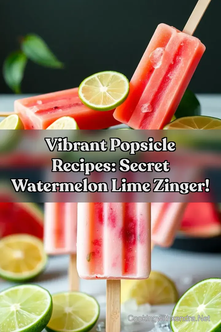 Vibrant Popsicle Recipes: Secret Watermelon Lime Zinger!