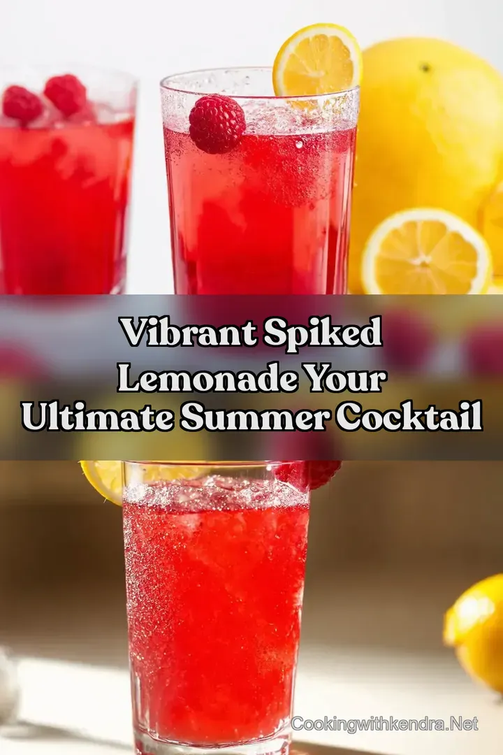 Vibrant Spiked Lemonade Your Ultimate Summer Cocktail : PIN FOR LATER Vibrant Spiked Lemonade Your Ultimate Summer Cocktail