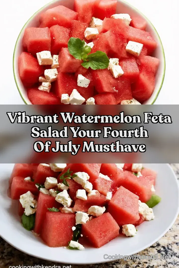 Vibrant Watermelon Feta Salad Your Fourth Of July MustHave