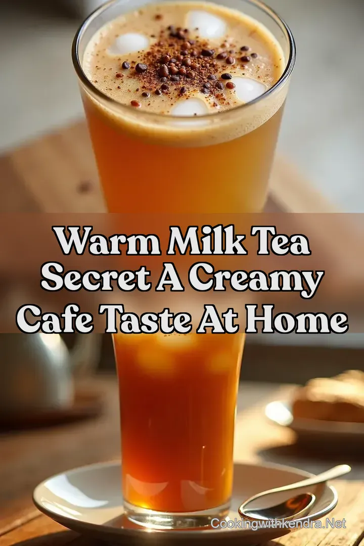 Warm Milk Tea Secret A Creamy Cafe Taste At Home