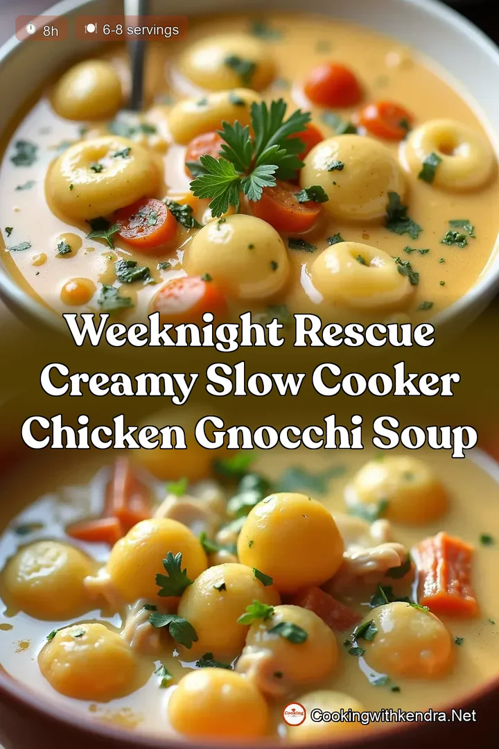 Weeknight Rescue Creamy Slow Cooker Chicken Gnocchi Soup