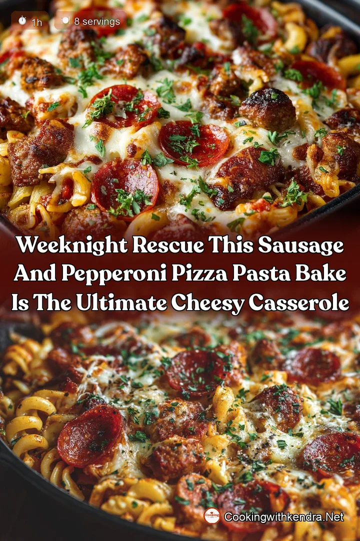 Weeknight Rescue This Sausage and Pepperoni Pizza Pasta Bake is the Ultimate Cheesy Casserole
