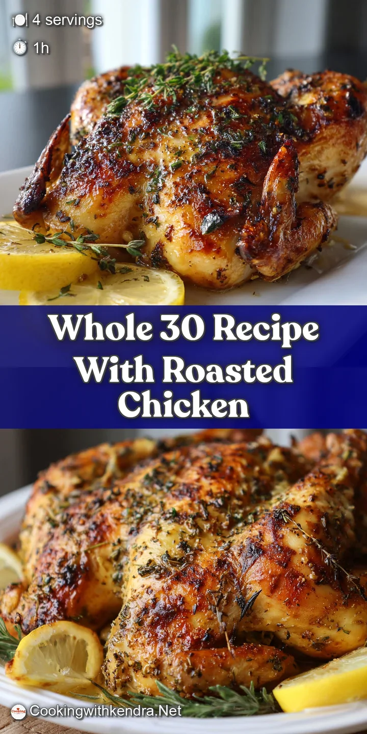 Close-up of juicy roasted chicken glistening with savory juices, alongside perfectly caramelized vegetables; enticing and ...