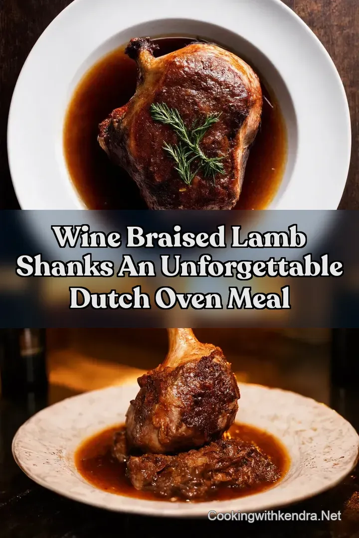 Wine Braised Lamb Shanks An Unforgettable Dutch Oven Meal : PIN FOR LATER Wine Braised Lamb Shanks An Unforgettable Dutch Oven Meal