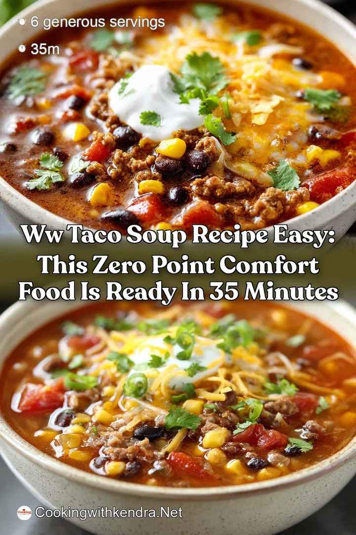 WW Taco Soup Recipe Easy: This Zero Point Comfort Food is Ready in 35 Minutes
