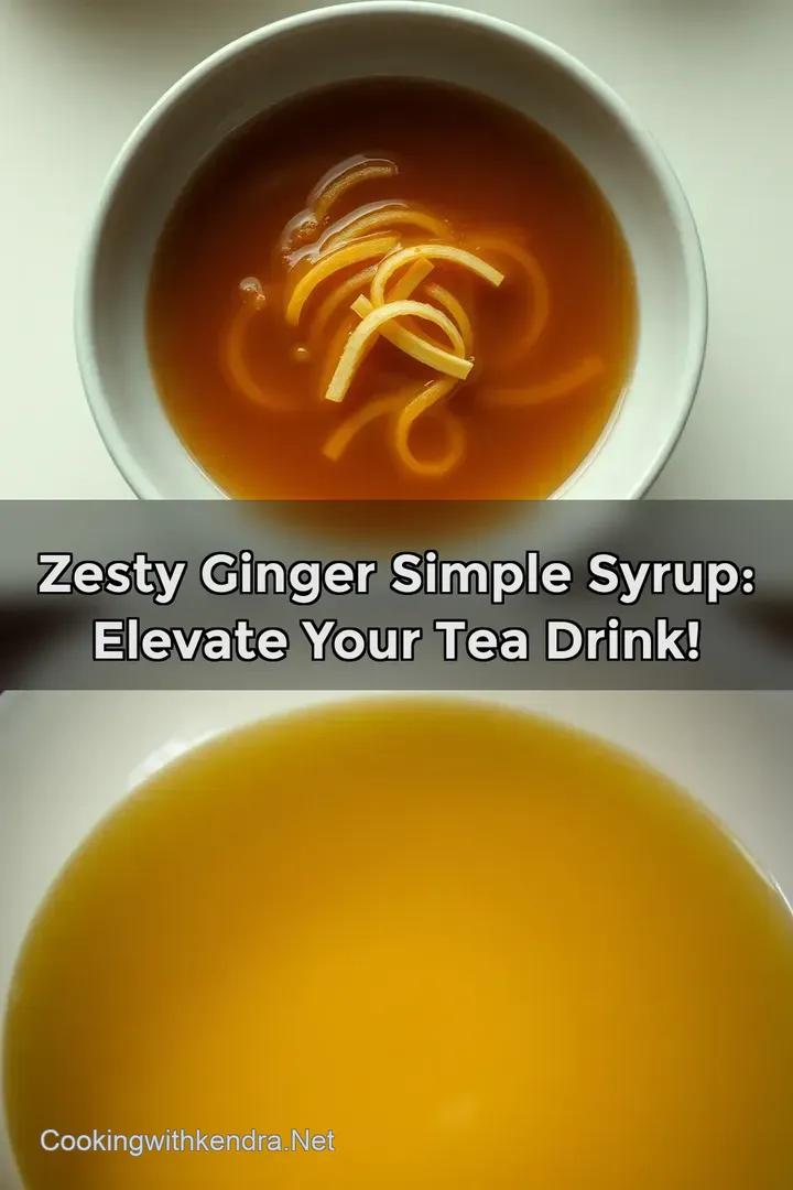 Zesty Ginger Simple Syrup: Elevate Your Tea Drink!