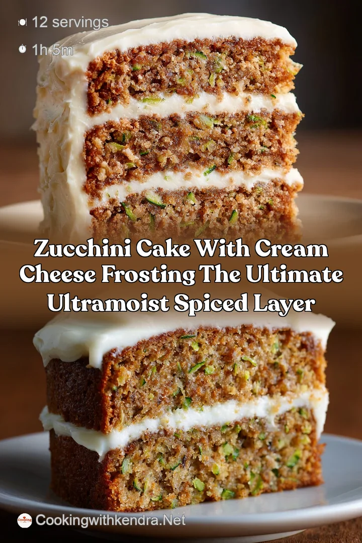 Zucchini Cake with Cream Cheese Frosting The Ultimate UltraMoist Spiced Layer
