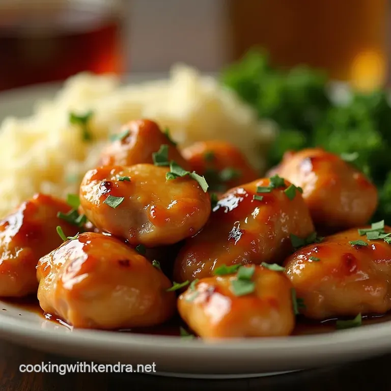 Sticky Toffee Treat the Ultimate 30Minute Honey Garlic Chicken presentation