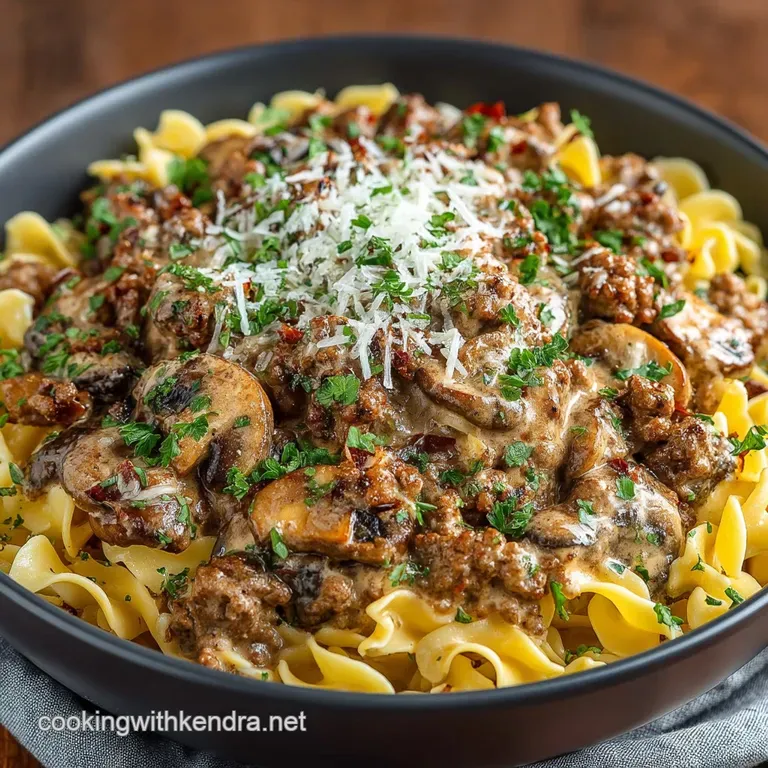 OnePot Wonder Hearty Ground Beef Stroganoff Ready in 35 Minutes