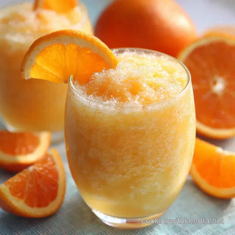 The Ultimate Creamsicle Frosty Orange Juice a Proper Refreshment presentation