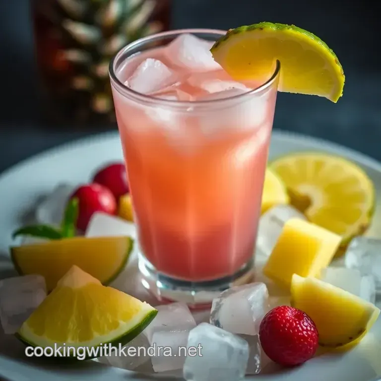 A Taste of the Tropics: Malibu Bay Breeze Cocktail presentation